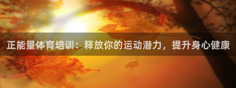 富联平台注册地址在哪里：正能量体育培训：释放你的运动